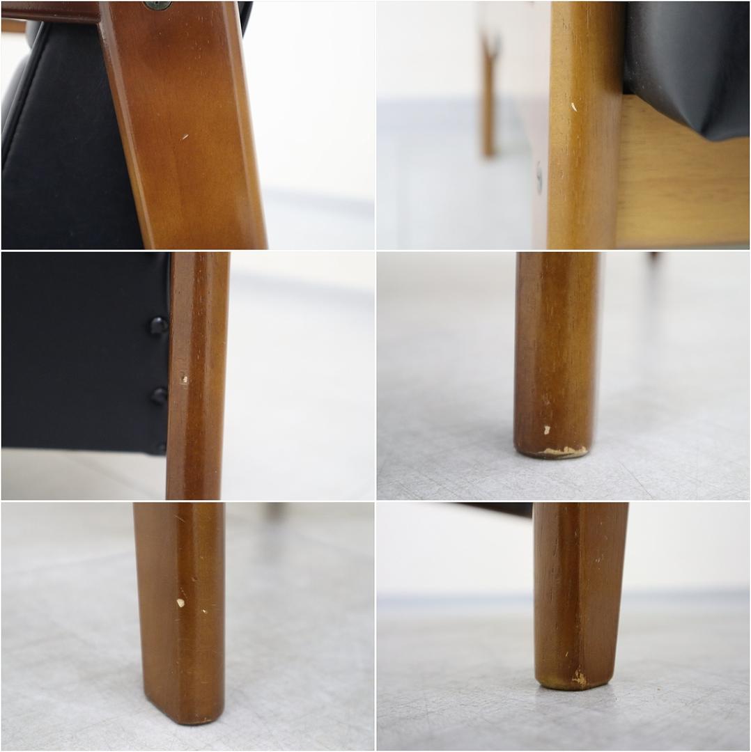 カリモク60 ロクマル Kチェア 1シーター スタンダード ブラック 1P