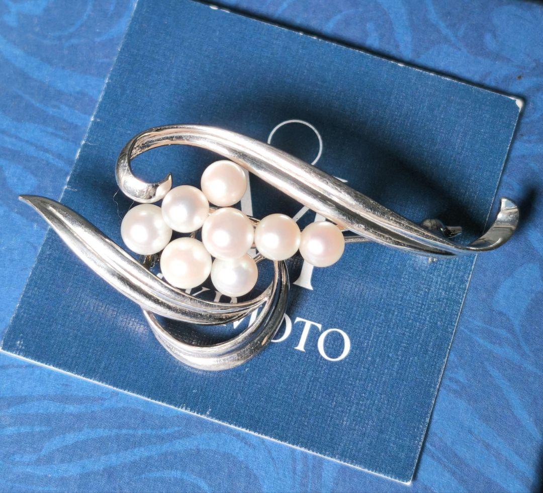 【美品 最高級!!】ミキモト ブローチ パール フォーマル 8珠 皇室御用達