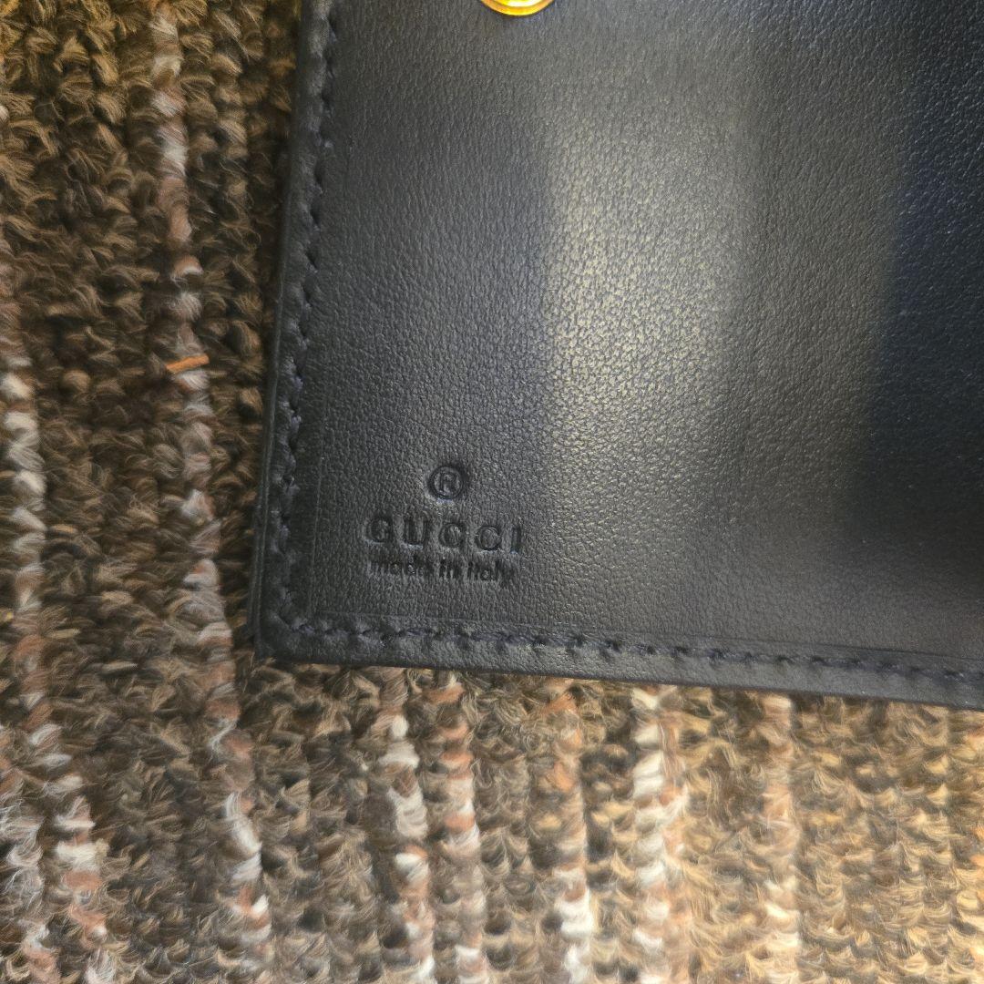 GUCCI ブラック チェブロンステッチ 財布 箱、袋付き
