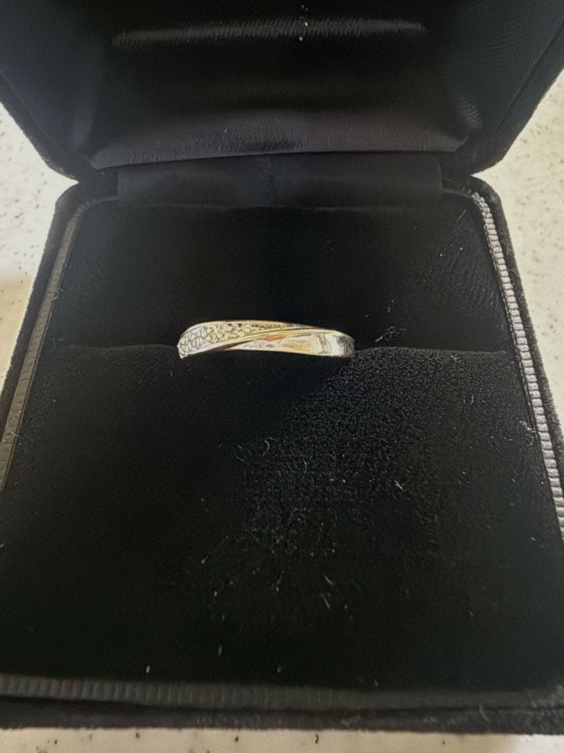 【値下げ】 K10WG メレダイヤリング #13