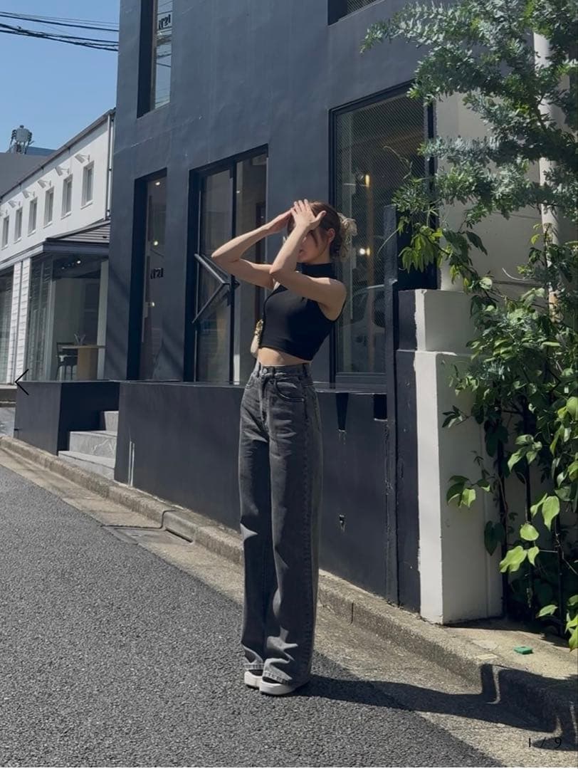 TWWデニム ash-gray M/L 骨格ウェーブ