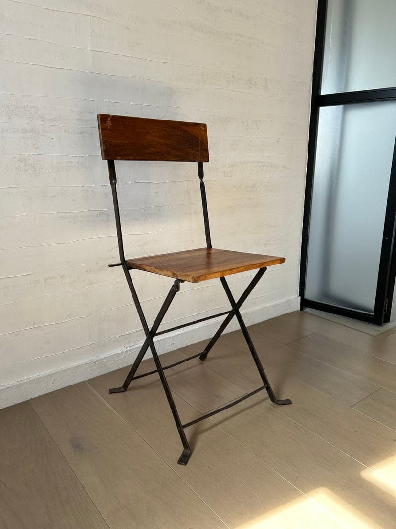 ヴィンテージ　折りたたみアイアンチェア　ガーデンチェア　雰囲気○ 1〜3脚あり