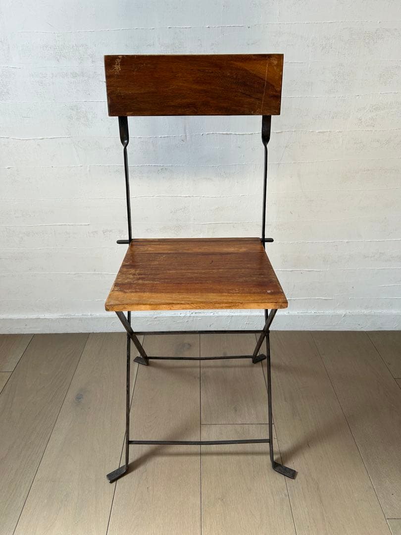 ヴィンテージ　折りたたみアイアンチェア　ガーデンチェア　雰囲気○ 1〜3脚あり