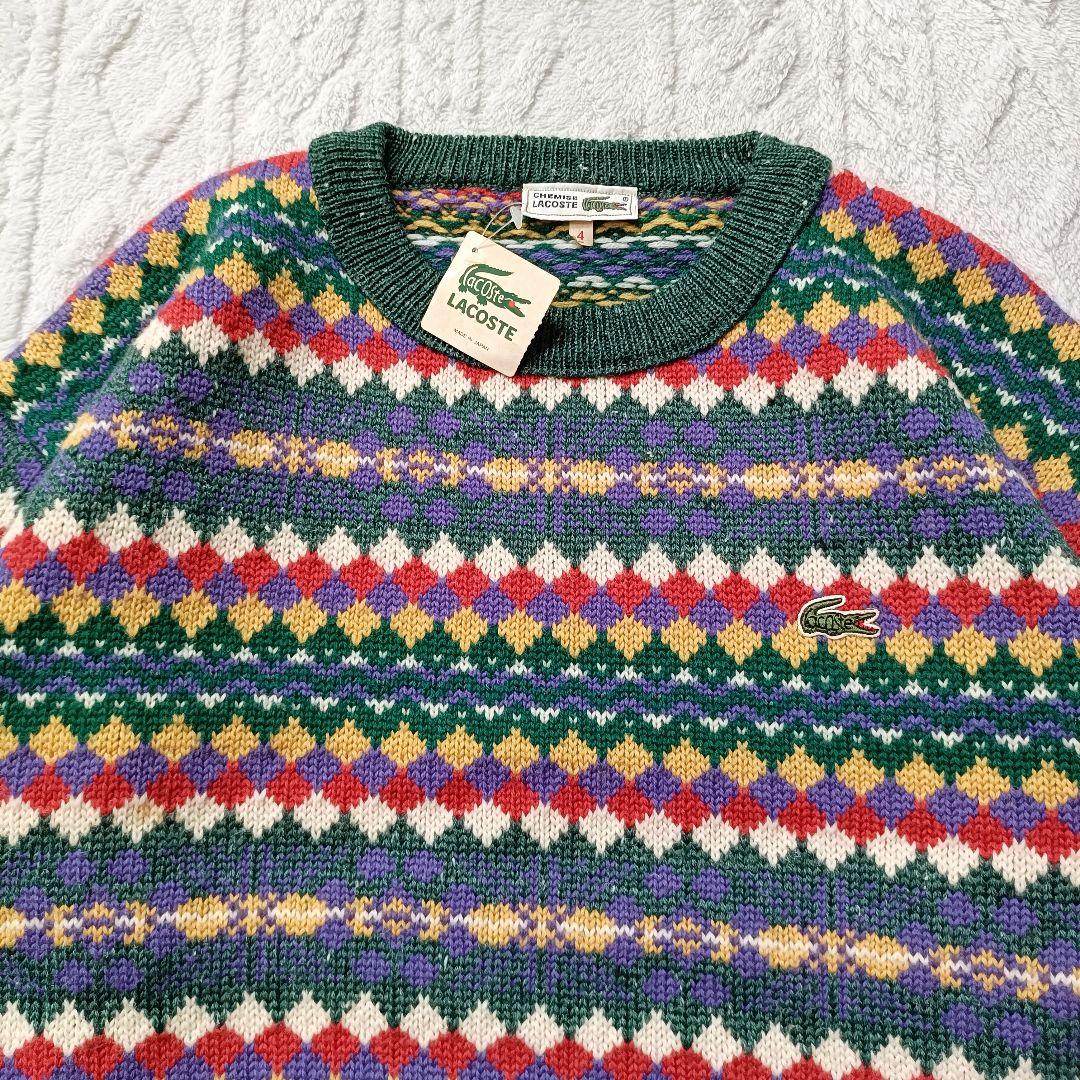 【未使用】80s CHEMISE LACOSTE ラコステ ニット セーター 4