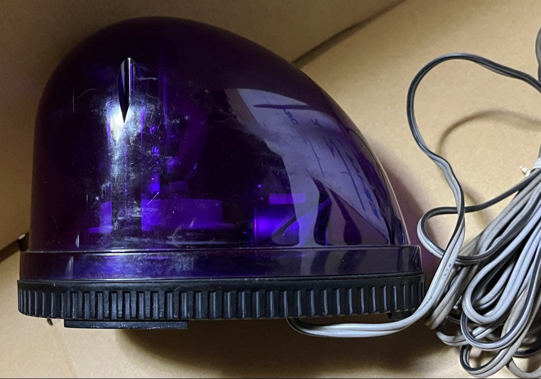 パトライト KW-12 停止表示燈 紫 佐々木電機製作所 パトランプ 回転灯