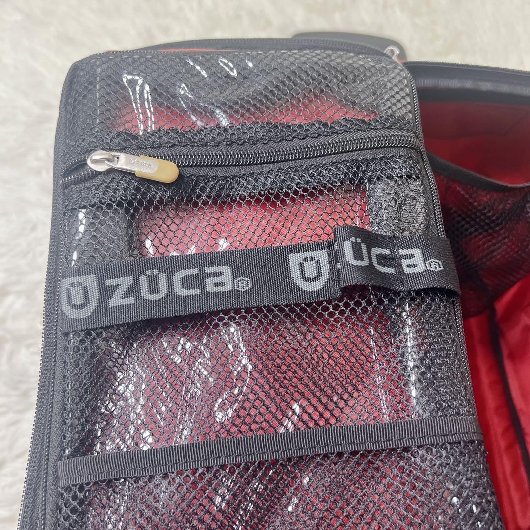 ✨美品✨ZUCAプロ トラベル　座れるキャリーカート　キャンディレッド　付属品付