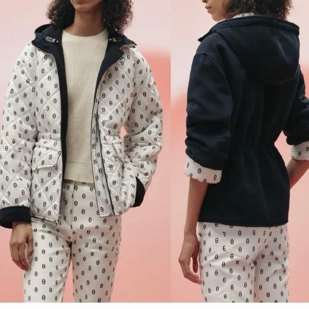 最終価格❗️極希少❤︎HERMÈS エルメス リバーシブル ダウンコート