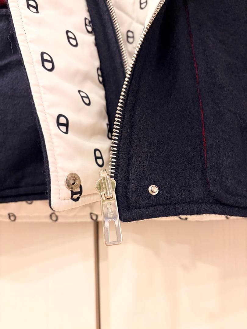 最終価格❗️極希少❤︎HERMÈS エルメス リバーシブル ダウンコート