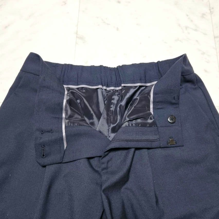 【タグ付き】 グリーンレーベルリラクシング ノーラペル ノーカラー パンツスーツ