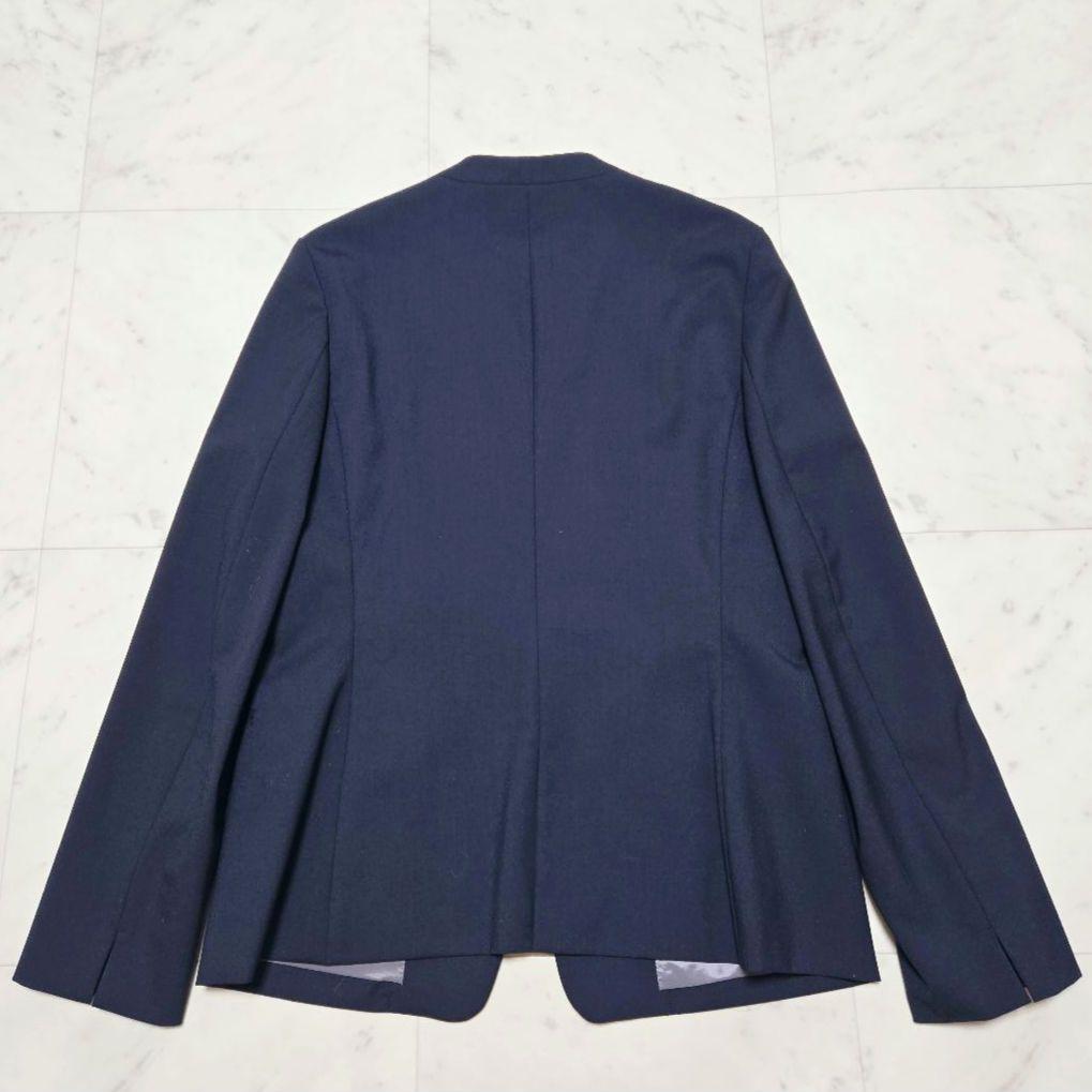 【タグ付き】 グリーンレーベルリラクシング ノーラペル ノーカラー パンツスーツ