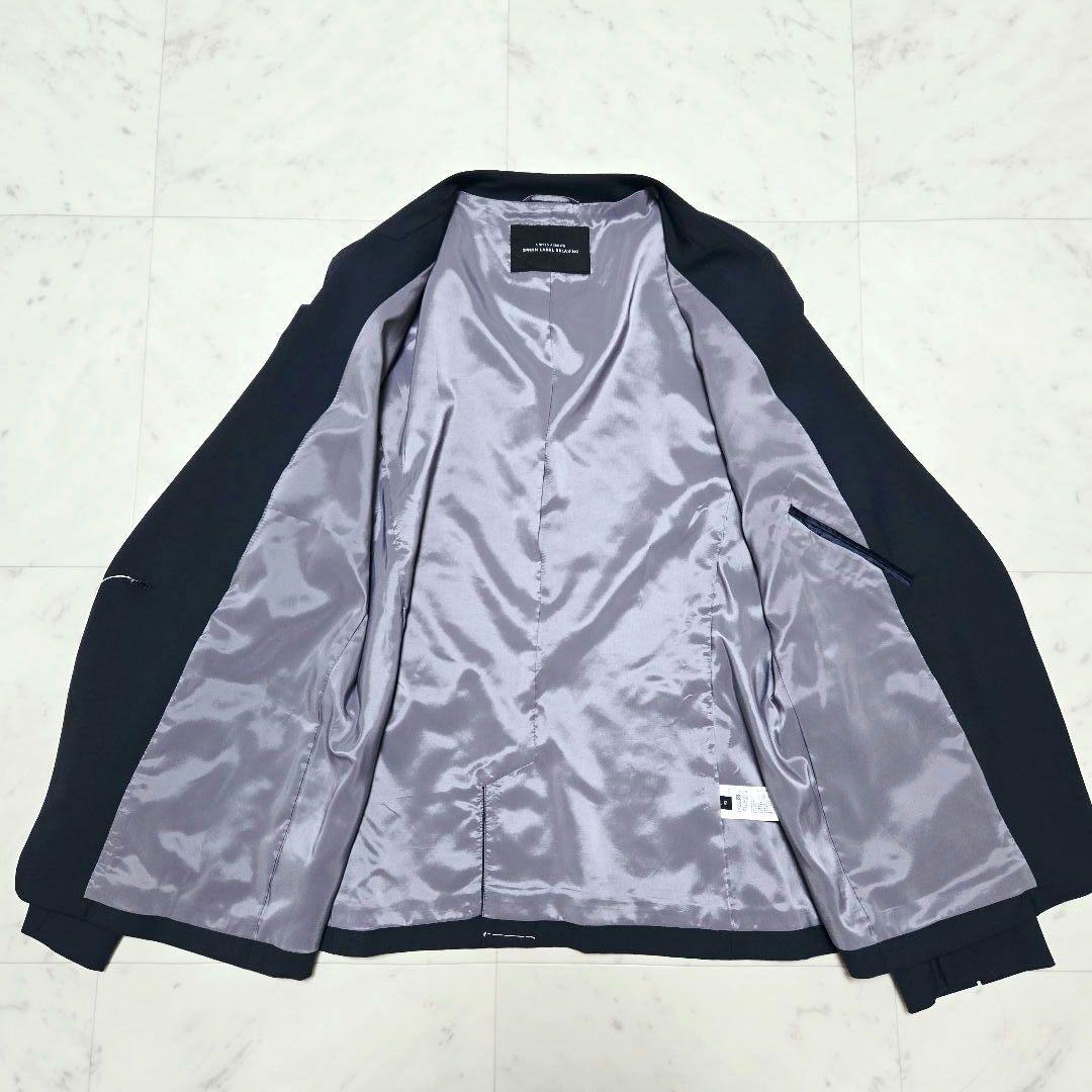 【タグ付き】 グリーンレーベルリラクシング ノーラペル ノーカラー パンツスーツ