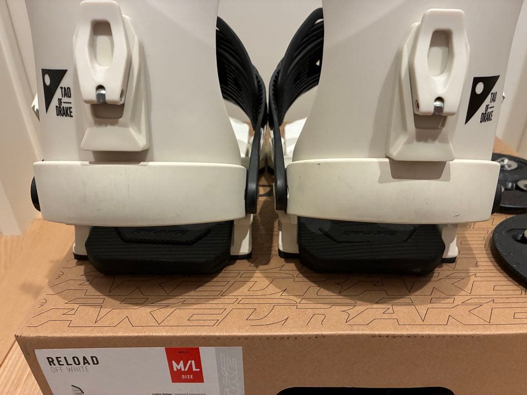 DRAKE RELOAD ビンディング M/L ホワイト/ブラック