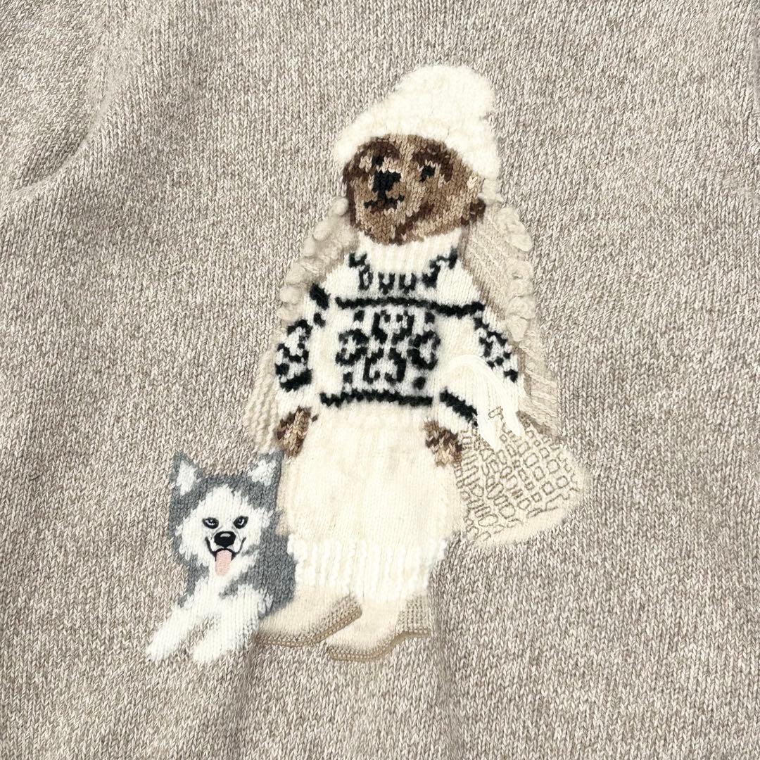 美品✨ラルフローレン　ポロベアニット　ベージュ　M
