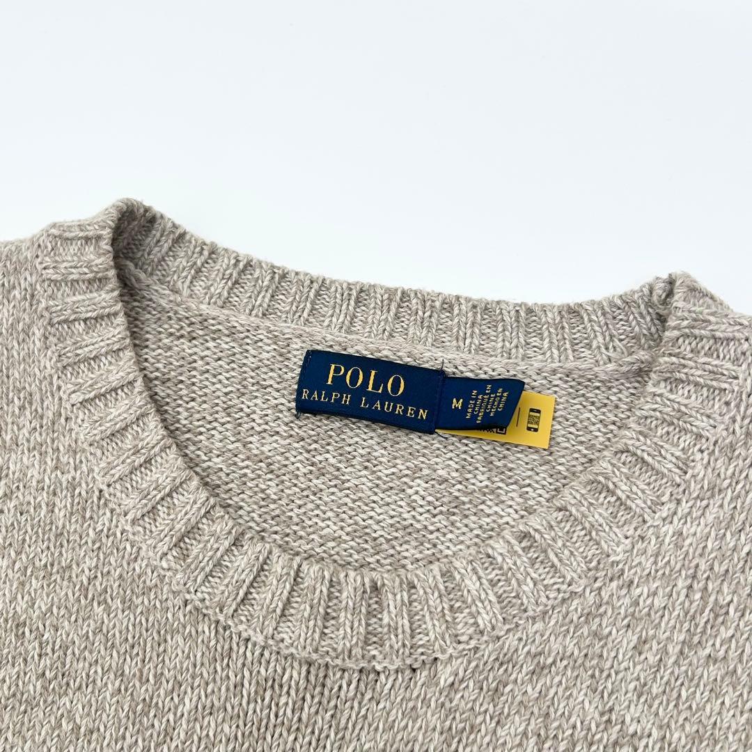 美品✨ラルフローレン　ポロベアニット　ベージュ　M