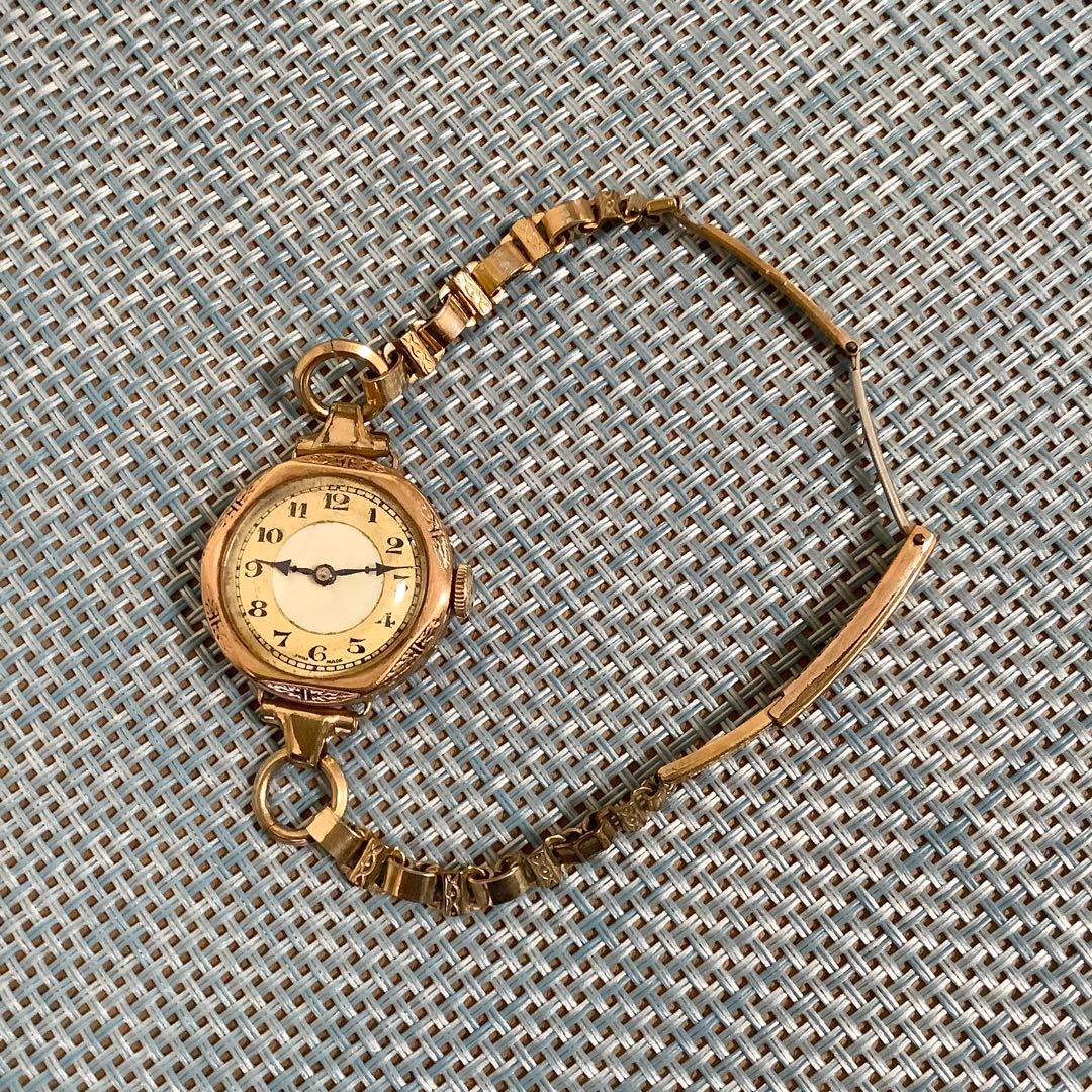 レディース　Swiss 製アンティークウオッチ　不動