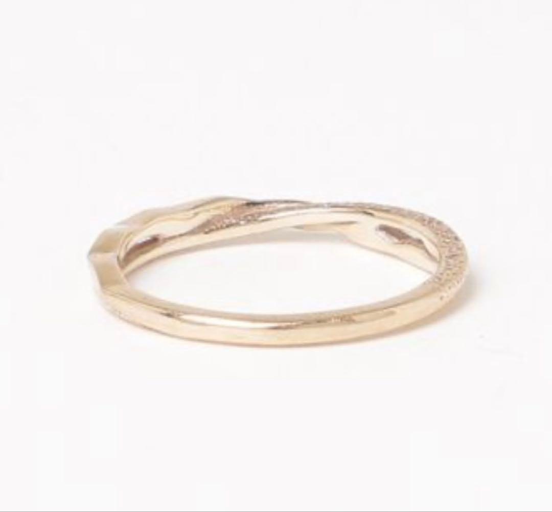 【美品】ageta k10 刻印有　ピンキーリング　３号