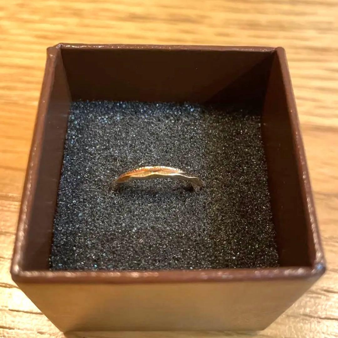 【美品】ageta k10 刻印有　ピンキーリング　３号