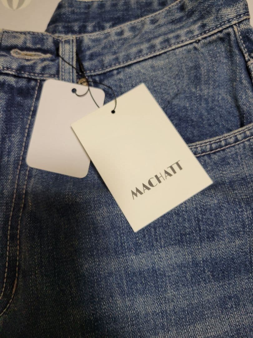 【新品未使用】マチャット ウォッシュドデニム 36