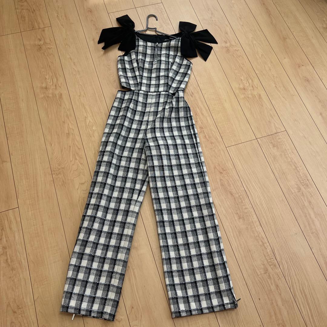 M me eme エムミーエメ Lame tweed combinaison