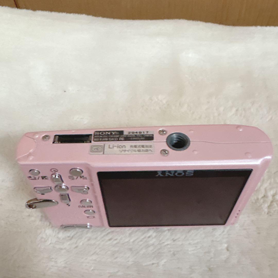 美品 SONY Cyber−Shot DSC-T10 デジタルカメラ ピンク
