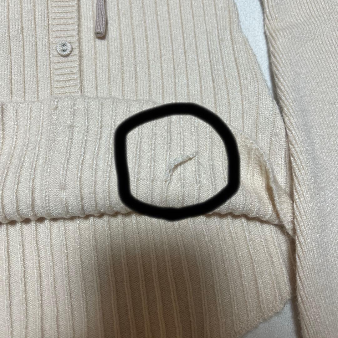 トップス andmary Sonique knit tops ivory AM1522