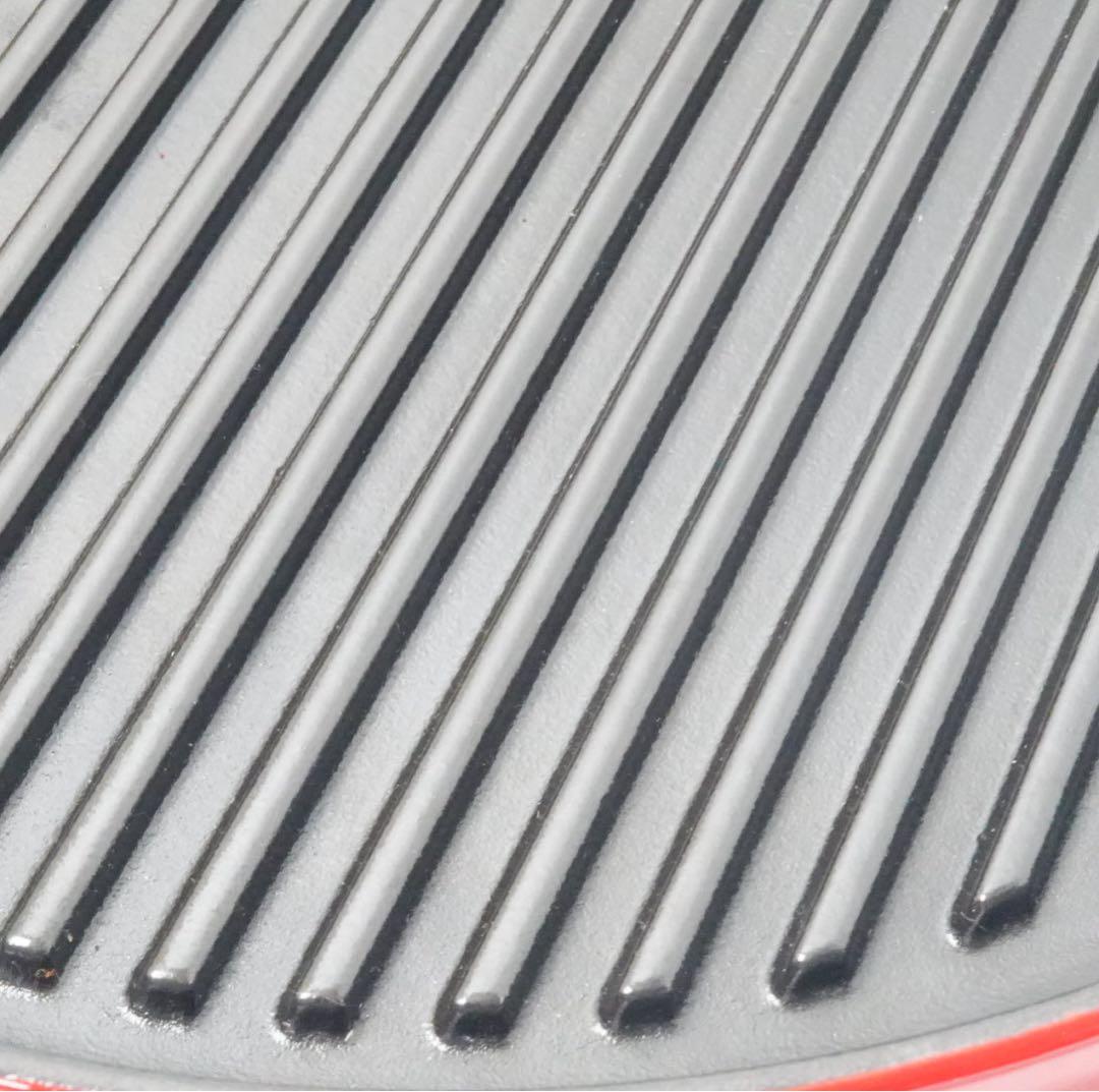 【美品】ストウブ staub ピュアグリル ラウンド 26cm チェリー