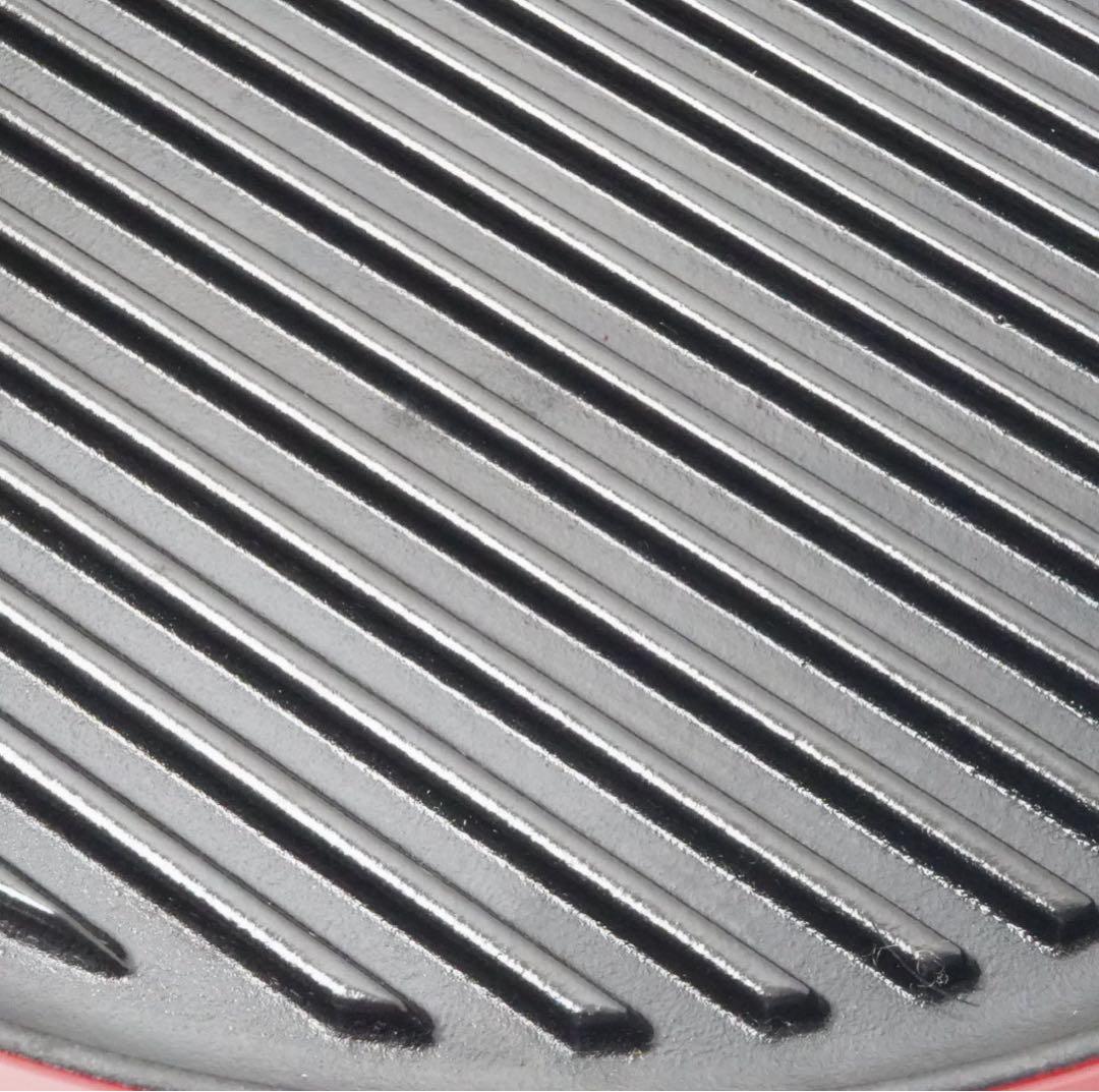 【美品】ストウブ staub ピュアグリル ラウンド 26cm チェリー