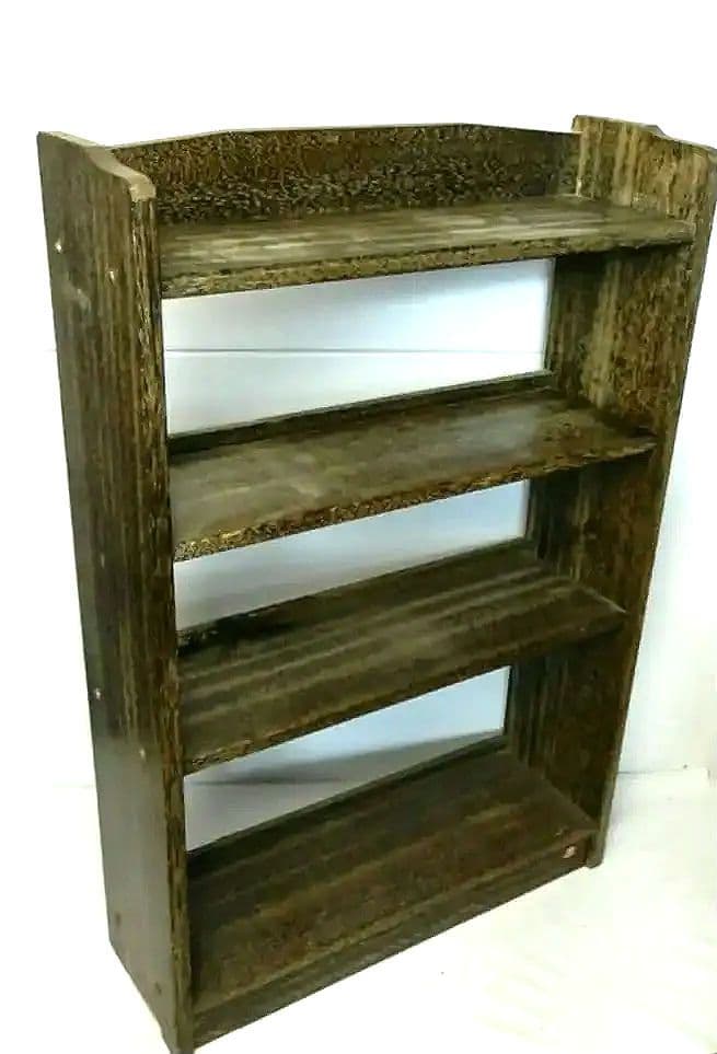 【昭和レトロ アンティーク】本棚 ブックシェルフ 四段
