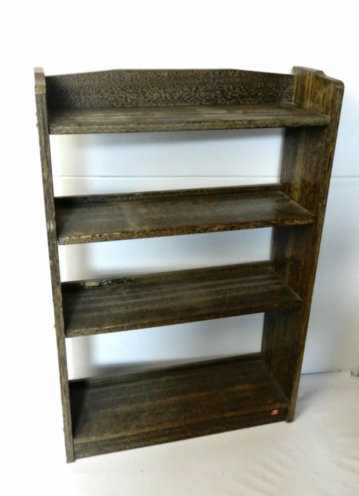 【昭和レトロ アンティーク】本棚 ブックシェルフ 四段
