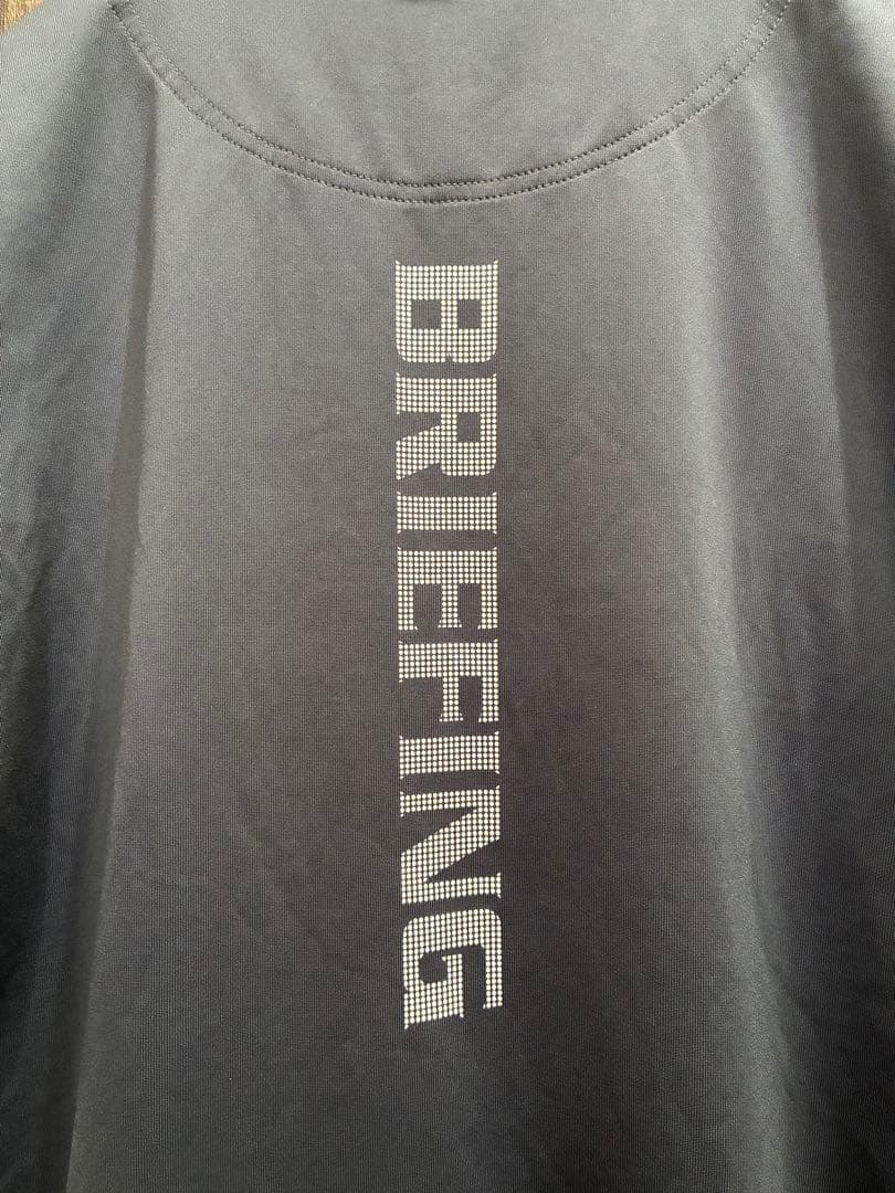 BRIEFING GOLF モックネックシャツ M グレー 日本製 ゴルフウェア