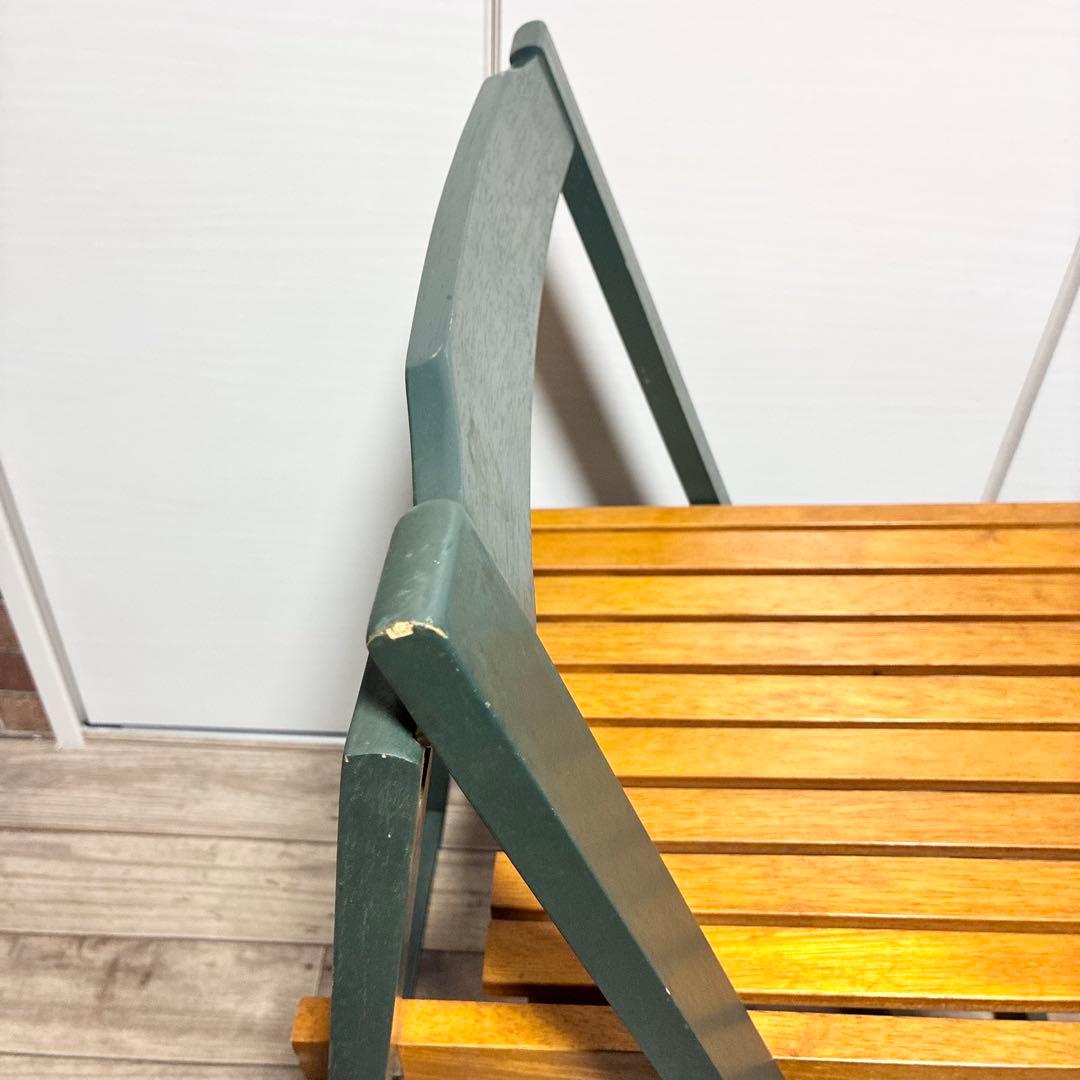 【古道具】 折りたたみチェア フォールディングチェア 2脚セット