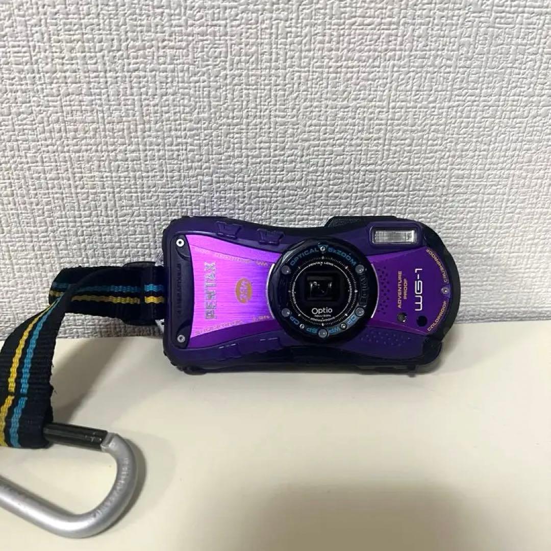美品！PENTAX Optio WG-1 パープル 防水カメラ