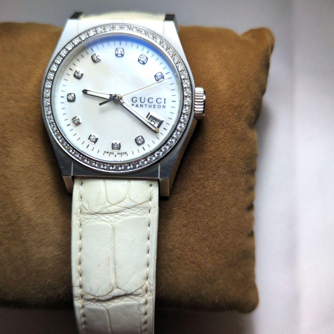グッチ　パンテオン　ダイヤモンド　腕時計