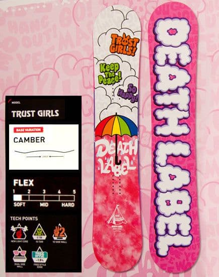 DEATH LABEL TRUST GIRLS 138cm+FLUXビンディング