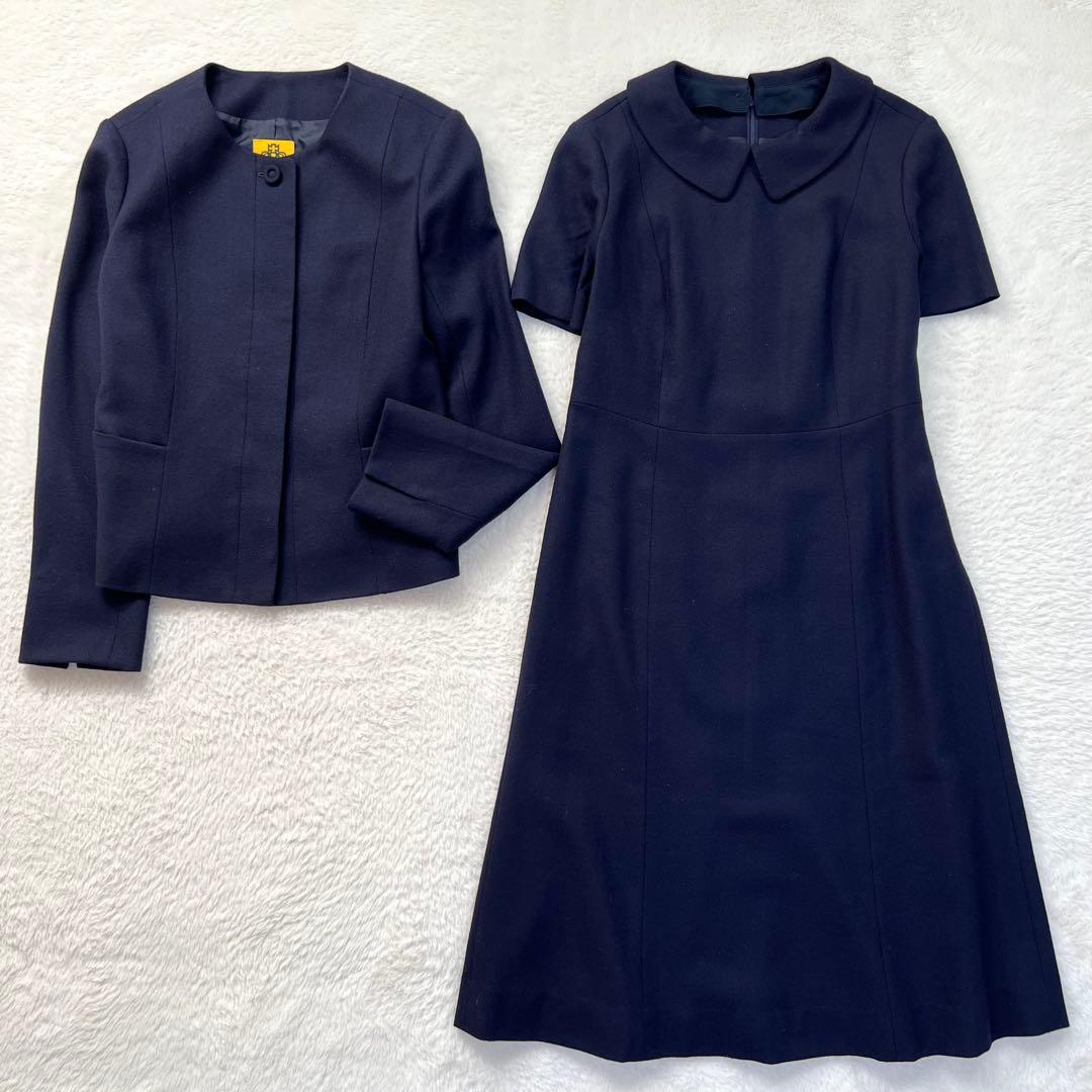 ハッピークローバー フォーマルスーツ ワンピース お受験 濃紺 4WAY 11号