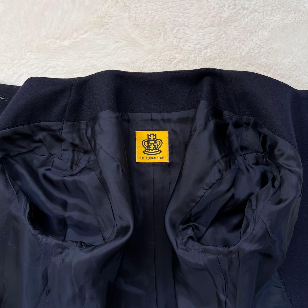 ハッピークローバー フォーマルスーツ ワンピース お受験 濃紺 4WAY 11号