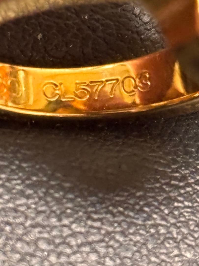 正規品♪Van Cleef & Arpels ピュアアルハンブラ　K18リング