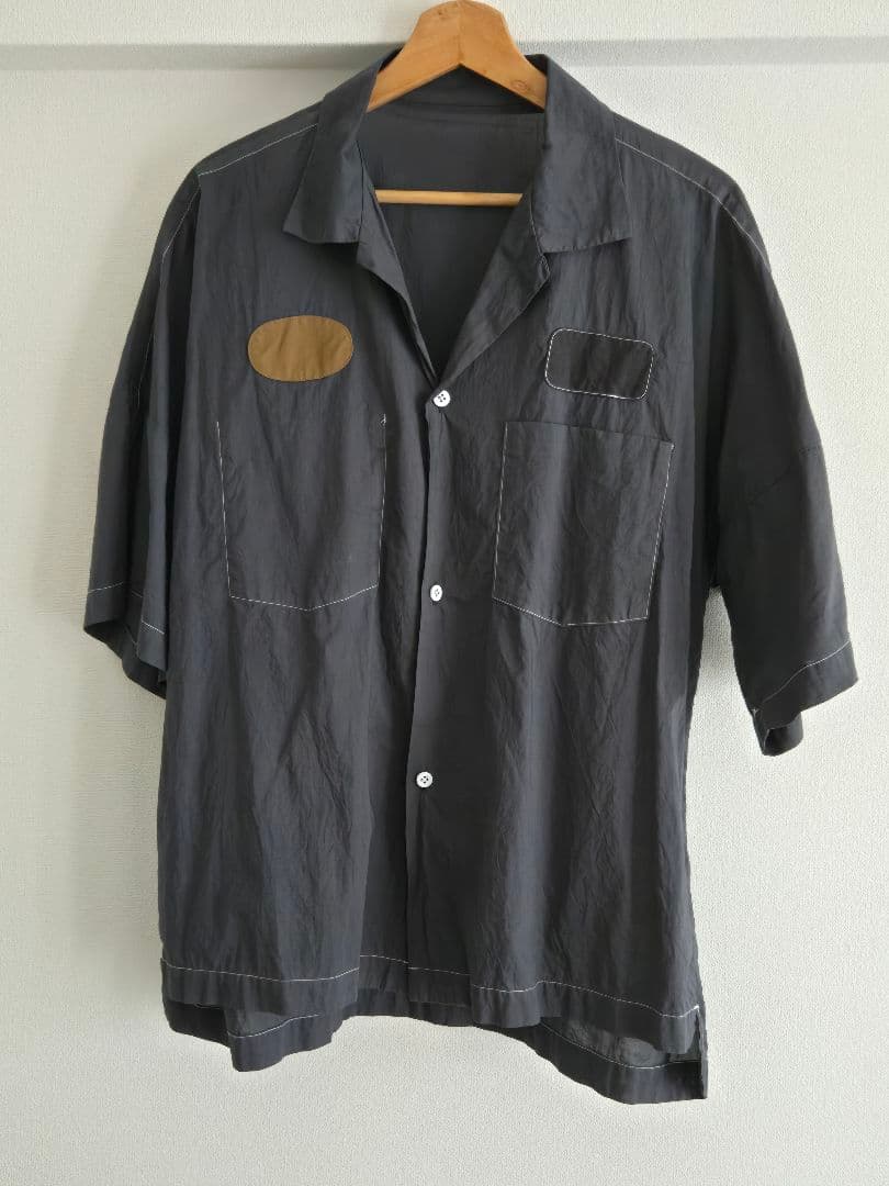sunsea サンシー　shrinkage cotton big shirt