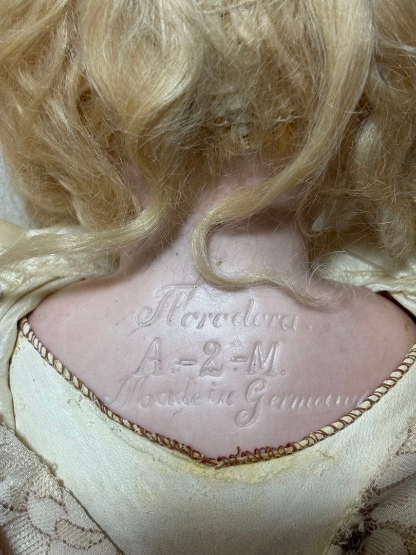 アンティーク ビスクドール Floradora フロラドラ レザーボディ