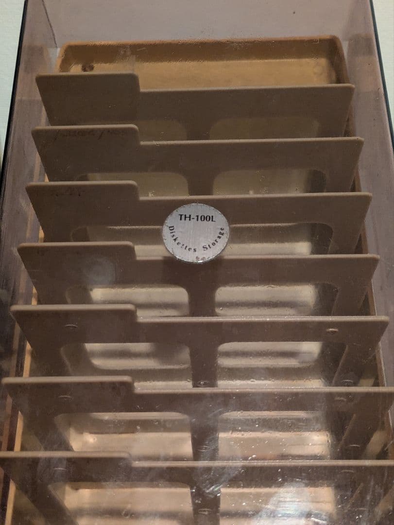 希少鍵付き/フロッピーディスクケース TH-100L/5インチストレージボックス