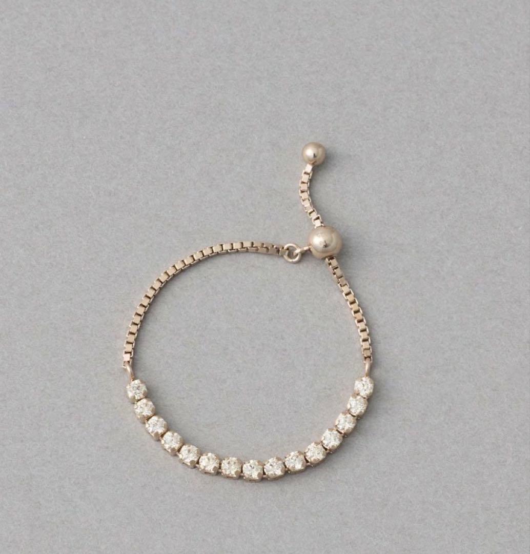 ete ラインストーン　チェーンリング　M