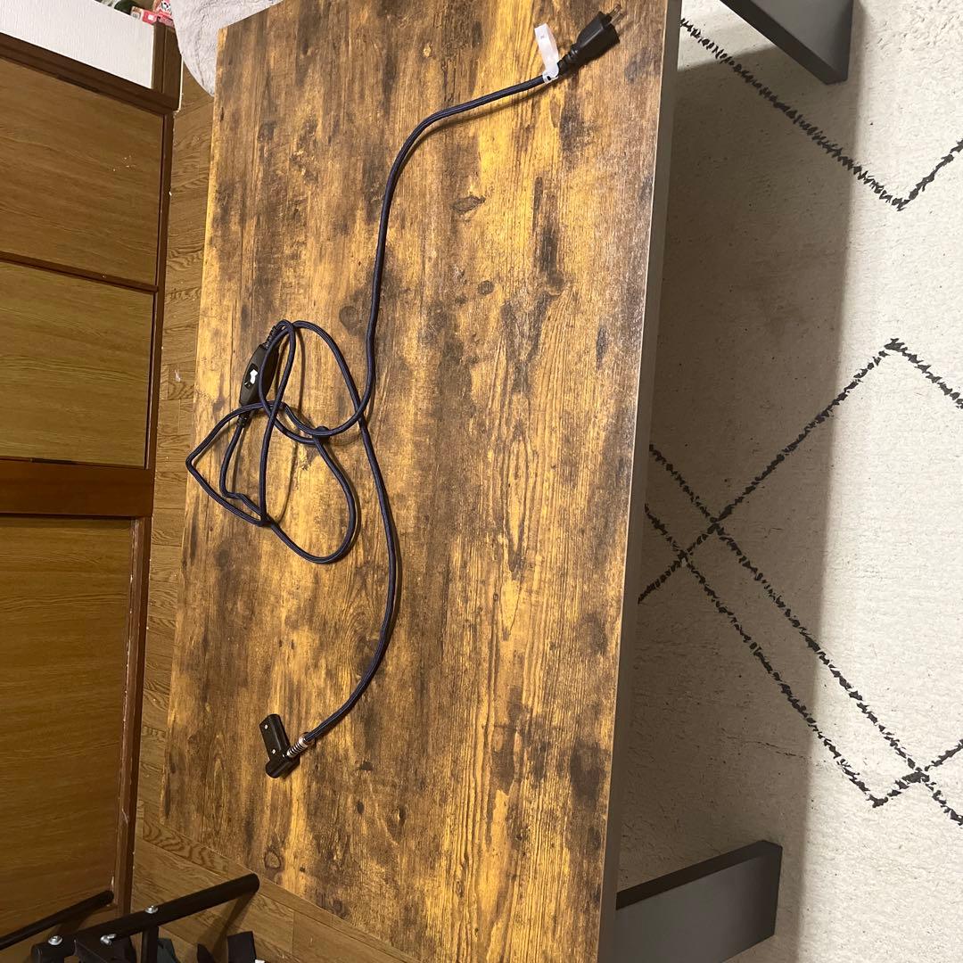 リビングテーブルモダン木製　こたつ 510W ダークブラウン