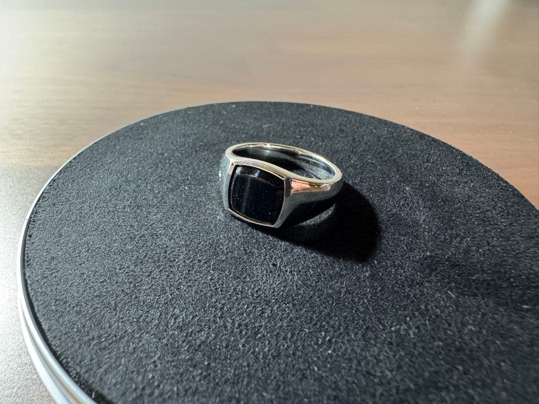 アクセサリー TOM WOOD Kay Ring Blue Hawk Eye-60