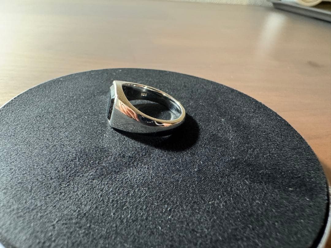 アクセサリー TOM WOOD Kay Ring Blue Hawk Eye-60