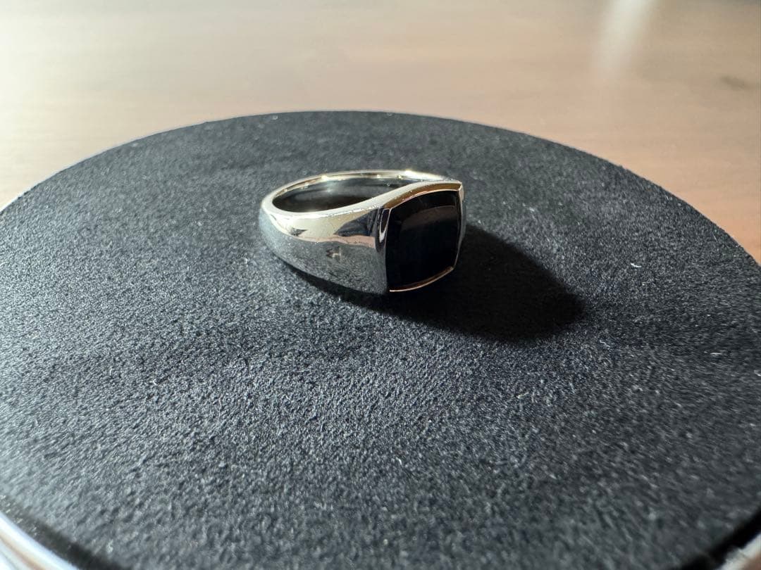 アクセサリー TOM WOOD Kay Ring Blue Hawk Eye-60