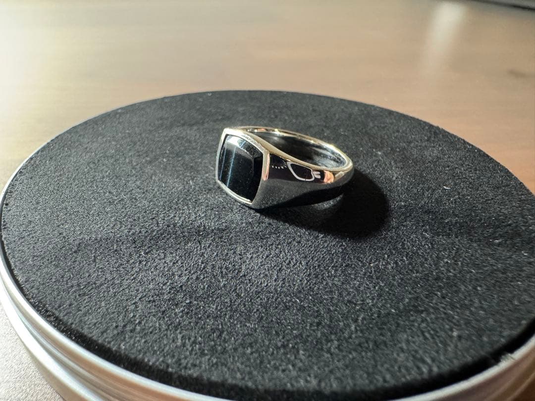 アクセサリー TOM WOOD Kay Ring Blue Hawk Eye-60