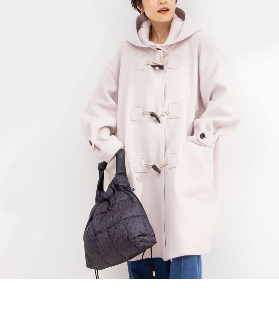新品 ノーリーズ NOLLEY'S NMPミドル丈ダッフルコート ベビーピンク
