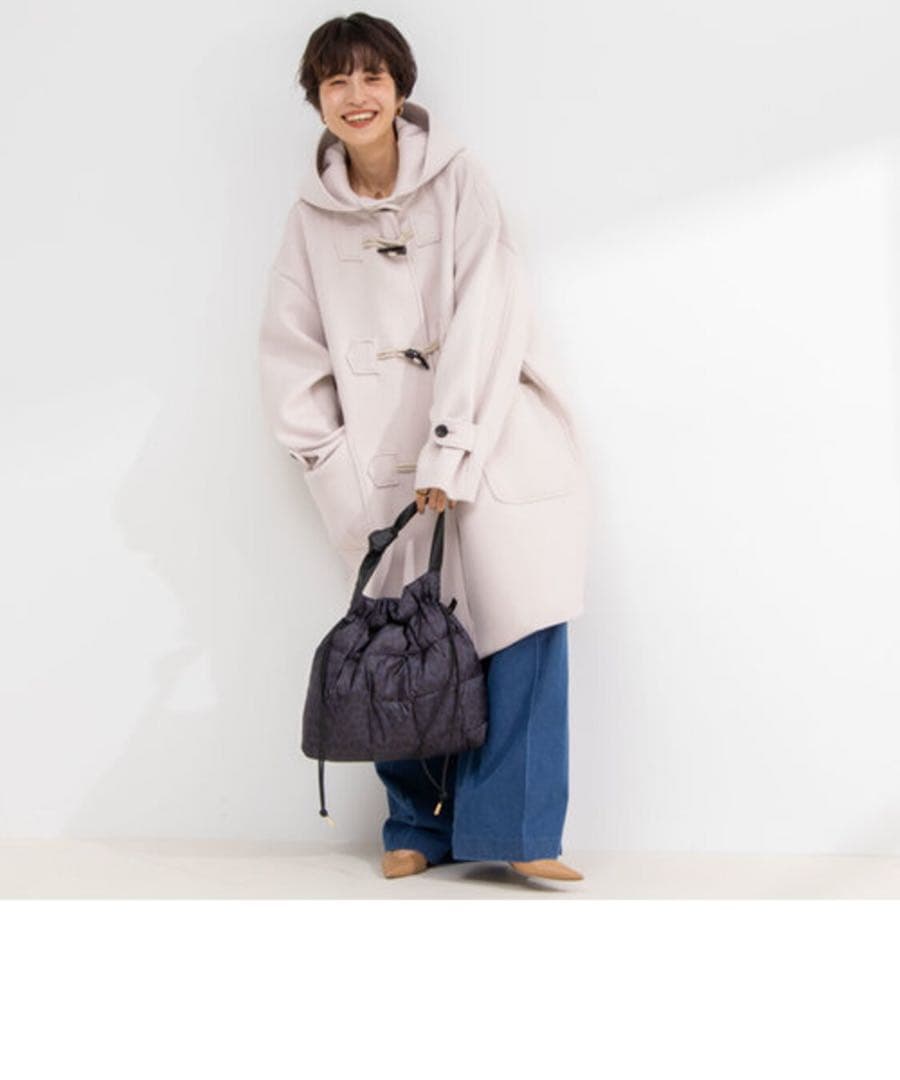 新品 ノーリーズ NOLLEY'S NMPミドル丈ダッフルコート ベビーピンク