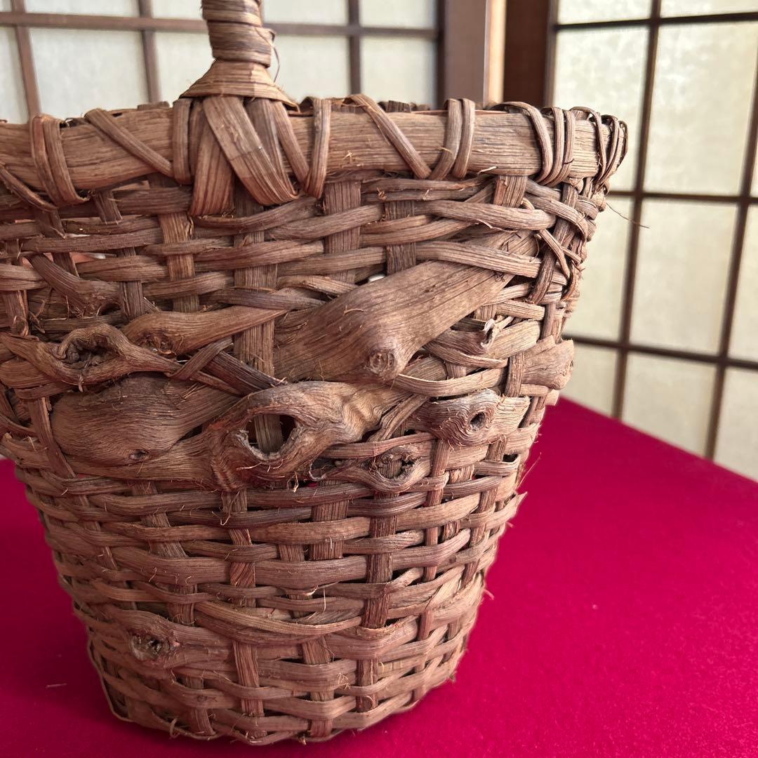 国産山葡萄　バケツ型バッグ　【C-48】