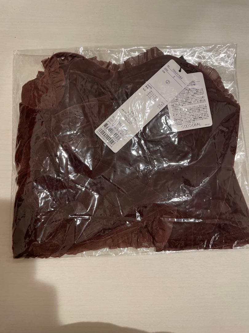 【新品未使用】ココディール ベロアビスチェキャミソール